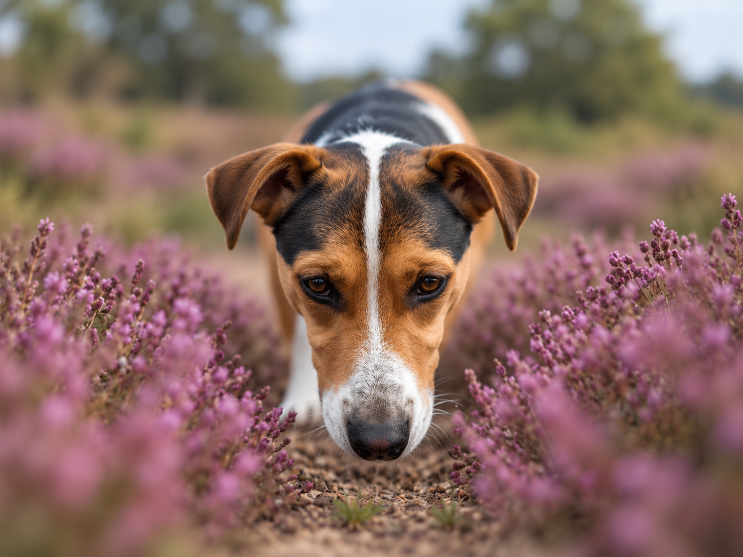 Hund beim Mantrailing und bei der Geruchsarbeit