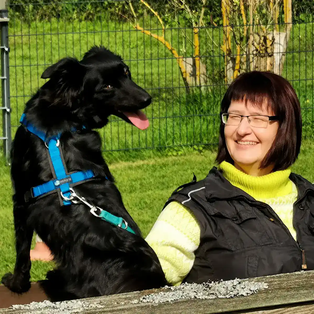 Corinna Engel mit hund beim Training in Bad Bevensen